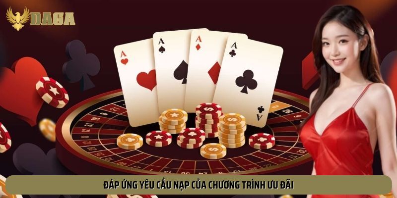 Đáp ứng yêu cầu nạp của chương trình ưu đãi