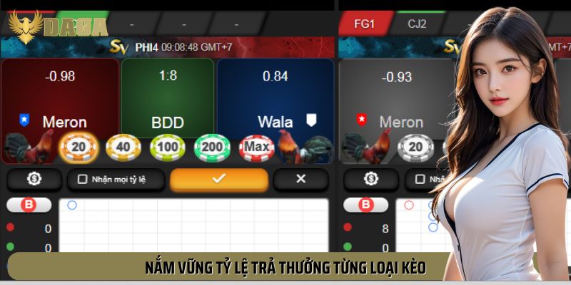 Hiểu rõ tỷ lệ trả thưởng từng loại kèo