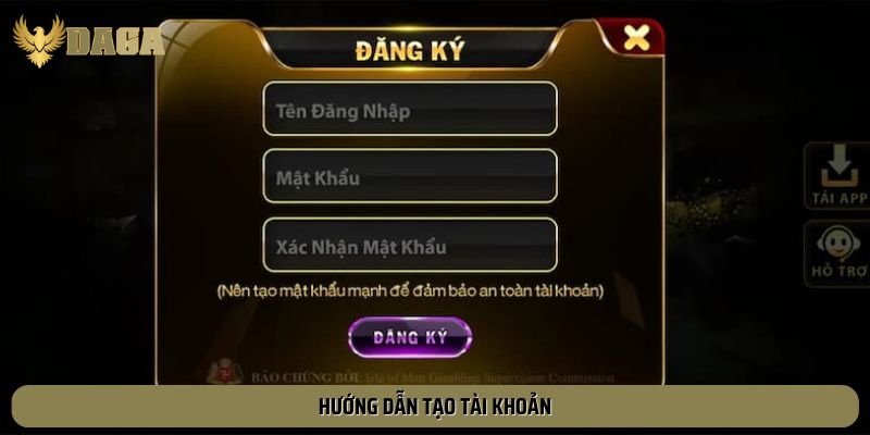 Hướng dẫn tạo tài khoản